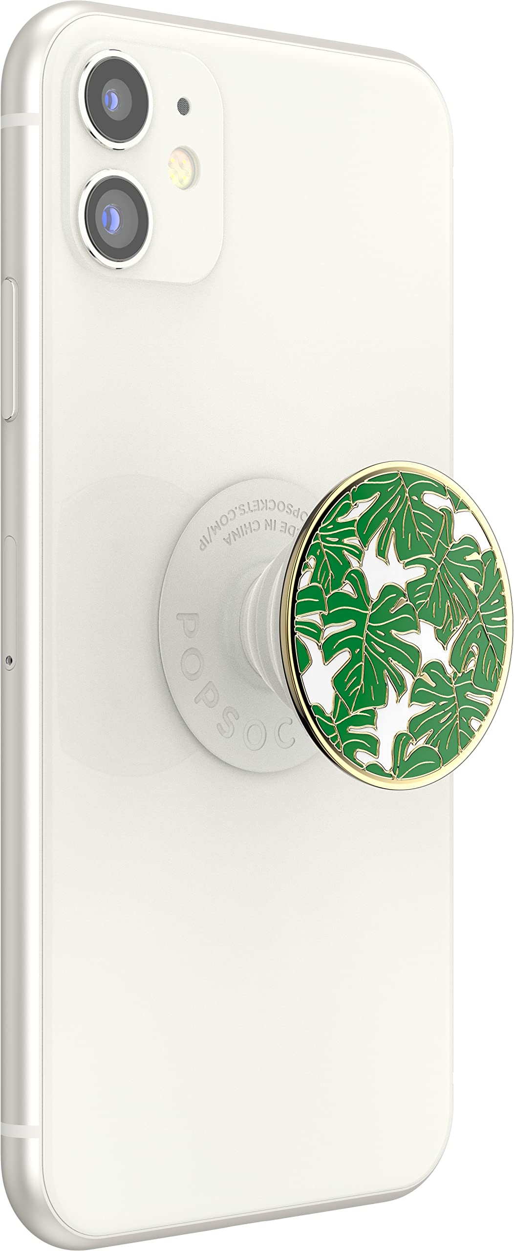 PopSockets Phone Grip with Expanding Kickstand, Enamel Nature PopGrip - Enamel Monstera