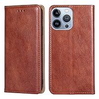 Wallet Folio Case for UMIDIGI A11 PRO MAX, Premium PU Leather Slim Fit Cover for A11 PRO MAX, 2 Card Slots, Easy Take, Brown
