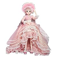 Proudoll 1/3 BJD Doll 60cm 24in SD Ball Jointed Dolls Princess Suit Wig Dress Shoes Free to Change DIY Girl Gift (Doll + Full Accessories, Pink-OLN)