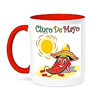 3dRose Edmond Hogge Jr Prints n Patterns - Cinco De Mayo Pepper - Mugs (mug_63109_5)