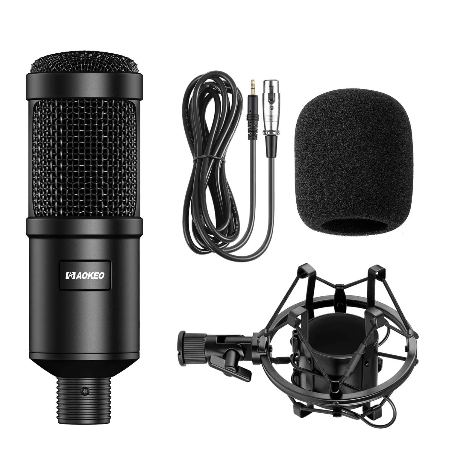 Mua Aokeo AK-60 Professional Condenser Microphone, Music Studio MIC Podcast Recording  Microphone Kit with Stand Shock Mount for PC Laptop Computer Broadcasting  YouTube Vlogging Skype Chatting Gaming trên Amazon Mỹ chính hãng