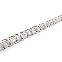 14k White Gold Round Diamond Tennis Bracelet Jewelry 7.54ct