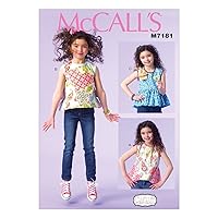 McCall's Patterns M7181 Girls' Tops Sewing Template, CHJ (7-8-10)