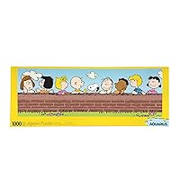AQUARIUS Peanuts Puzzle (Slim 1000 Piece Jigsaw Puzzle) - Officially Licensed Peanuts Merchandise & Collectibles - Glare Free - Precision Fit - 12x36 Inches