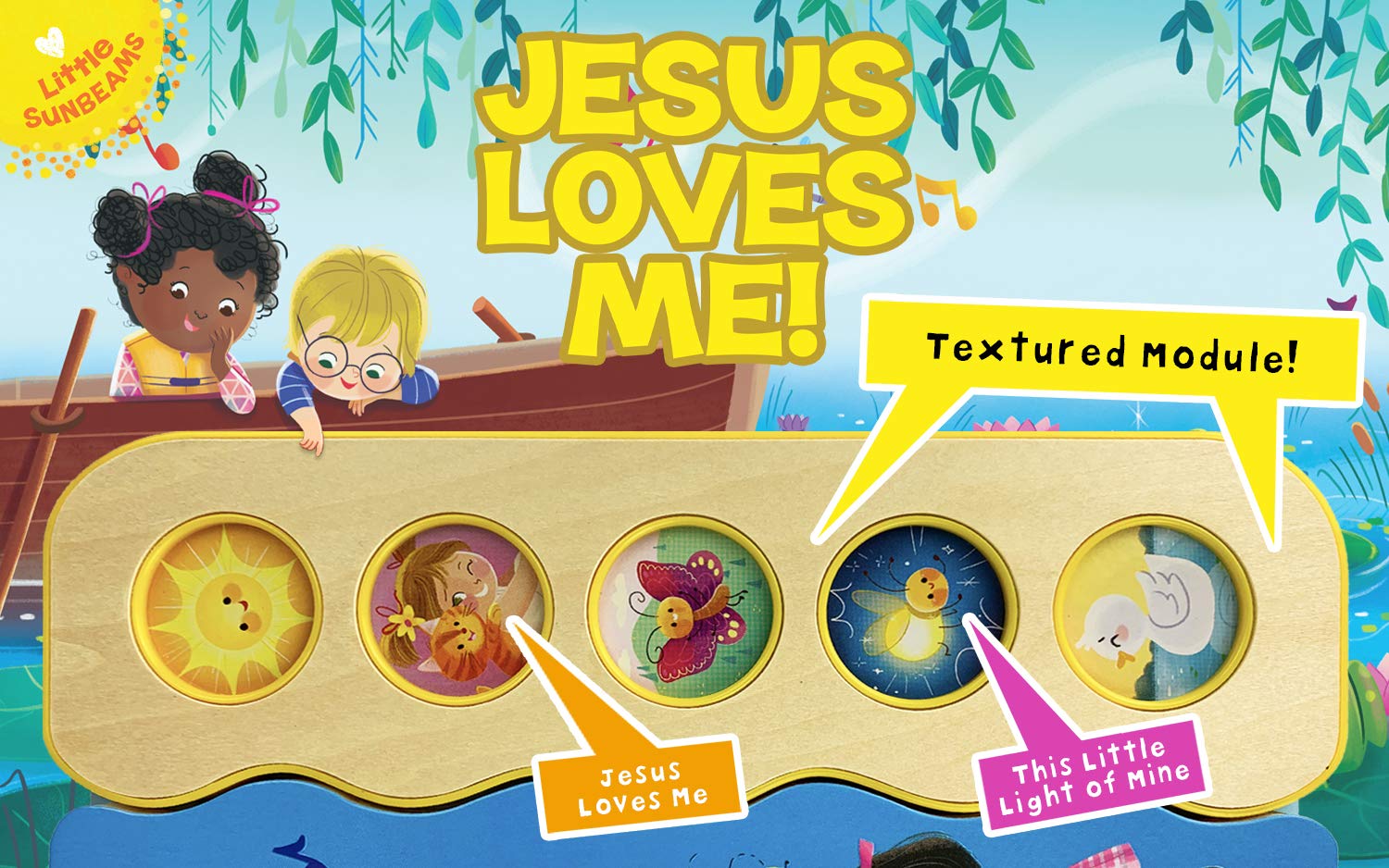 Jesus Loves Me 5-Button Songbook - Perfect Gift for Easter Baskets, Christmas, Birthdays, Baptisms, and More (Little Sunbeams)