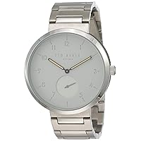 Ted Baker Men's Josh Quartz Watch with Stainless-Steel Strap, Silver, 20 (Model: TE50011010)