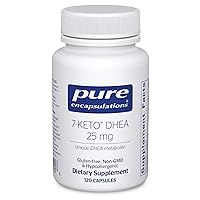 Pure Encapsulations 7-Keto DHEA 25 mg | Unique DHEA Metabolite Supplement to Support Thermogenesis* | 120 Capsules