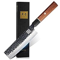 MOSFiATA Nakiri Knife 7 Inch Vegetable Cleaver Knife, 5Cr15Mov