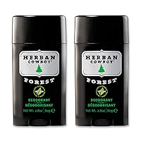 Herban Cowboy Deodorant, (Forest, 2.8 Ounce) Pack of 2