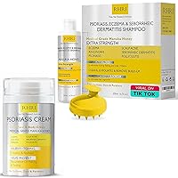 Antifungal Psoriasis Shampoo & Psoriasis Cream | Eczema, Seborrheic Dermatitis, Anti Itch Folliculitis & Psoriasis Treatment for Skin and Scalp
