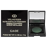 Velveteen Metallic Eyeshadow Mono, 205 - Pearl Infused, Shimmer Eye Makeup - Silky-Soft, Densely Pigmented, Seamless Blend - 0.105 oz