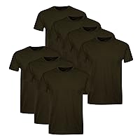 Men's Cotton, Moisture-Wicking Crew Tee Undershirts, Multi-Packs Available