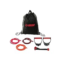 Lifeline Variable Resistance Trainer Kit with Adjustable Resistance Level Bands for More Workout Options - Includes Triple Grip Handles, Door Anchor, Three 5ft Exercise Tubes and Carry Bag