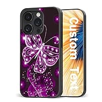 Personalized Colorful Buterfly Phone Case for iPhone 11 15 14 13 12 Plus/Mini/Pro,for Samsung S24 S22 S21 S20 A54 A53 with Grandma Name,Funny Gifts
