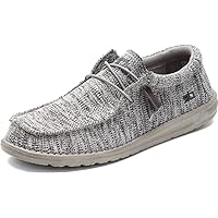 Hey Dude Men's Wally Sox | Retired Men’s Shoes | Men's Lace Up Loafers | Comfortable & Light-Weight