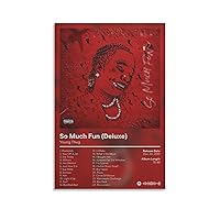 Young Thug - So Much Fun Deluxe Canvas Poster Bedroom Decoration Landscape Office Valentine's Birthday Gift Unframe-style12x18inch(30x45cm)
