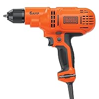 BLACK+DECKER 6.0 Amp 3/8 in. Electric Drill/Driver Kit (DR340C) BLACK+DECKER 6.0 Amp 3/8 in. Electric Drill/Driver Kit (DR340C)