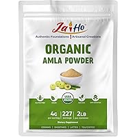 Jai Ho Certified Organic Amla Berry Powder (Amalaki), 2 LB - Rich in Antioxidant Vitamin C | Supports ImmunityGluten Free, Vegan, Non-GMO - Resealable Zip Lock Pouch