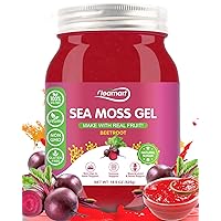 18.5OZ Sea Moss Gel Organic Raw Irish Seamoss Gel Wildcrafted Sea Moss Gel, Vegan Superfood Vitamins MineralSupport