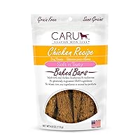 CARU - Soft ‘n Tasty Baked Bars - Chicken Dog Treats - Flavorful Training Treats - 4 oz.