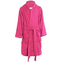100% Cotton Terry Towelling Shawl Collar Bath Robe Dressing Gown Soft Bathrobe Children Girls Boys Age 5-13 Years