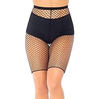 Leg Avenue Women's Industrial Fishnet Biker Shorts