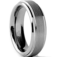 Metal Masters Co. Tungsten Carbide Men's/Unisex Wedding Band Ring, Comfort fit 6MM Sizes 5 to 15
