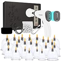 Electric Cupping Sets,Portable Chinese Cupping Therapy Machine with Pump,Body Massage Scraping Care Device,Professional 24 Vacuum Suction Cups,Electric Universal Cupping Kit for Homeuse