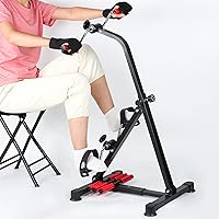 Pedal Exerciser Bike Hand Arm Leg and Knee Stroke Recovery Equipment for Seniors, Elderly physical therapy sit exercise