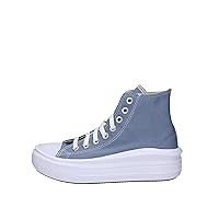 Converse Unisex Chuck Taylor All Star Move Hi Top Canvas Sneaker - Lace up Closure Style - Dark Blue