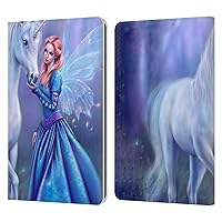 Head Case Designs Officially Licensed Rachel Anderson Purple Unicorn and Forest Fairy Art Leather Book Wallet Case Cover Compatible with Kindle Paperwhite 1/2 / 3