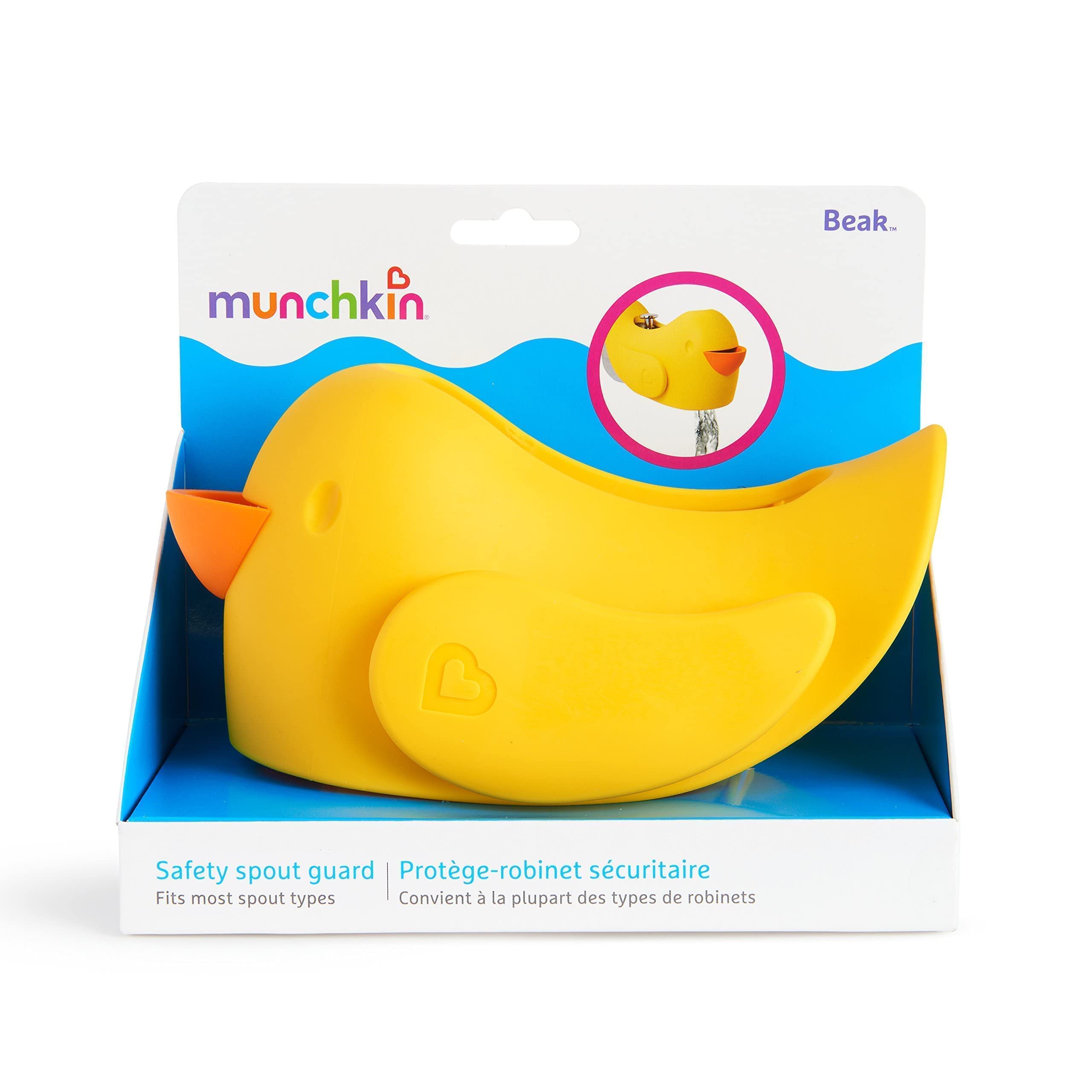 Munchkin® Beak™ Bath Spout Cover Safety Guard with Built-in Bubble Bath Dispenser, Yellow