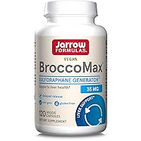 Jarrow Formulas BroccoMax 35 mg - Broccoli Seed Extract - 120 Delayed Release Veggie Capsules - 60 Servings - Supports Healthy Cell Replication & Liver Health - Dietary Supplement - Gluten Free