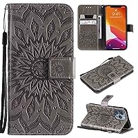 Phone Cover Wallet Folio Case for Samsung Galaxy A02S American Edition, Premium PU Leather Slim Fit Cover, 2 Card Slots, Exact Fitting, Gray