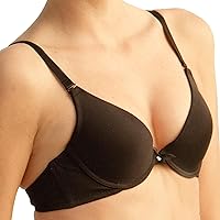 The Little Bra Company Angela Convertible T-Shirt Bra | Deep Plunge & Contoured Cups | Smooth Silhouette | Light Push Up
