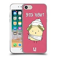 Head Case Designs Greek Yogurt Yummy Doodle Soft Gel Case Compatible with Apple iPhone 7/8 / SE 2020 & 2022