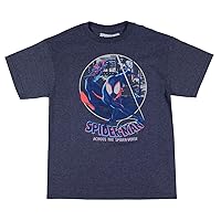 Marvel Comics Spider-Man: Across The Spider-Verse Boys' Miles Morales Shirt Tee T-Shirt Crewneck