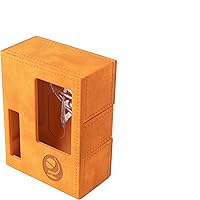 Gamegenic Arkham Horror Investigator Deck Tome - Premium Deck Box for Arkham Horror: The Card Game, Holds a Full Investigator Deck, Seeker - Orange Color, Made