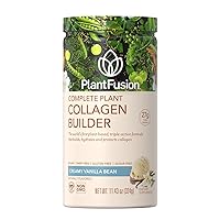 Vegan Collagen Powder - Plant Based Collagen Protein Powder for Muscle & Joints, Hair, Skin & Nails - Keto, Gluten Free, Soy Free, Non-Dairy, No Sugar, Non-GMO - Vanilla 11.43 oz
