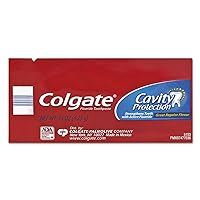 Colgate 50130 Cavity Protection Toothpaste, Regular Flavor, 0.15 oz Tube, 1000/Carton