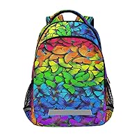 Multicolored Butterflies Backpacks Travel Laptop Daypack School Book Bag for Men Women Teens Kids