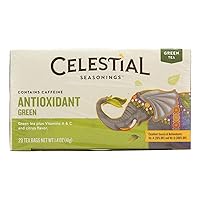 Celestial Seasonings Antioxidant Green Tea Bags 20 ea (Pack of 6)