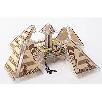 Mechanical Veter Models Wooden and Plastic 3D Puzzle Treasure Jewelry Box Secrets of Egypt Pyramid Self-Assembly Set