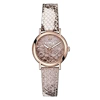 Furla Women's Python Pink Leather Strap Watch (Model: WW00024018L3)
