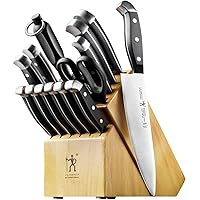 Premium Quality 15-Piece Knife Set with Block, Razor-Sharp, German Engineered Knife Informed by over 100 Years of Masterful Knife Making, Lightweight and Strong, Dishwasher Safe