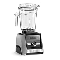 Con A3300 Ascent Series Smart Blender, Professional-Grade, 64 oz. Low Profile Container, Brushed Stainless Finish