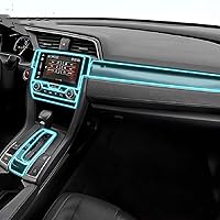Car Interior Center Console Transparent TPU Protective Film Anti-Scratch Repair Film Accessories refit,for Honda Civic 2016-2020