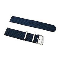 Watch Straps -Choice of Color & Width (18mm, 20mm, 22mm, 24mm) - 2 Piece Ballistic Premium Nylon Watch Straps