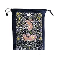 Tree-of Life-Altar Tarot Card Storage Bag Printed Dices Bag Tarot Card Holder Jewelry Pouch Velvet-Drawstring Gift Bag Velvet-drawstring Pouch Leather Drawstring Pouch Necklaces Leather Drawstring Bag