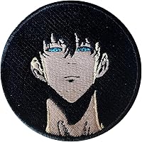 100% Embroidered Patch Inspired by Anime Fan Art/Solo Leveling Prota/Patch Embroidery/Embroidered Applique (Velcro/Hook & Loop)